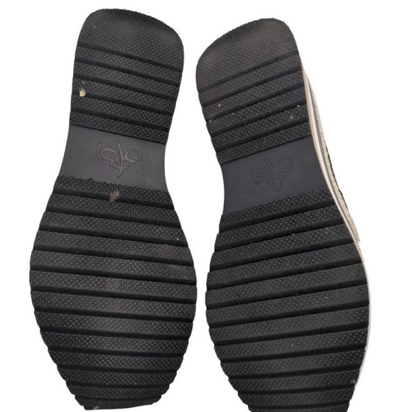 NEW! OTBT Islander Espadrille Sneaker Shoe Black Stretch Knit Platform - sz 9.5 - Picture 8 of 10